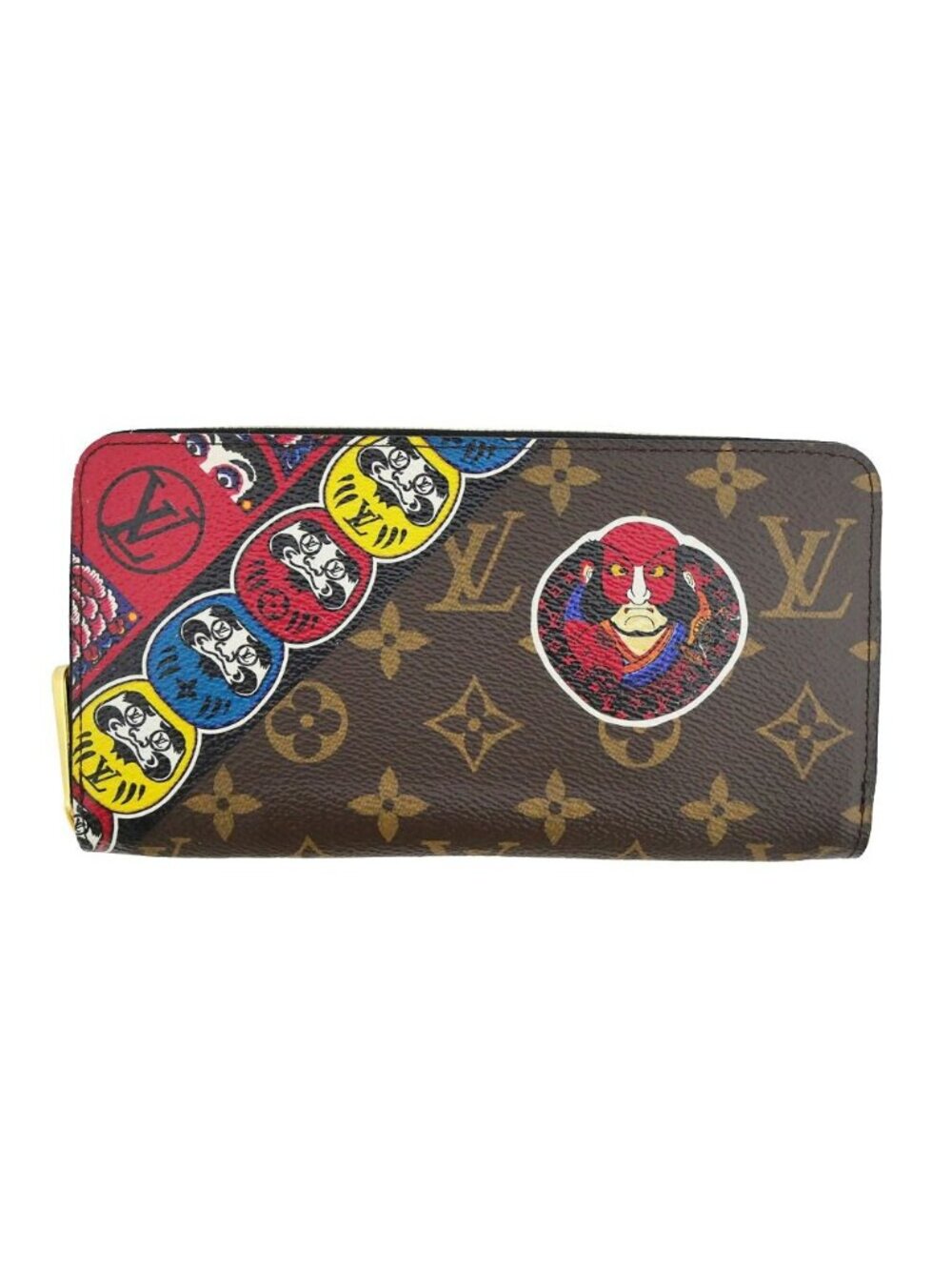 Louis Vuitton Zippy Wallet Kansai Yamamoto Kabuki Daruma Bifold Monogram